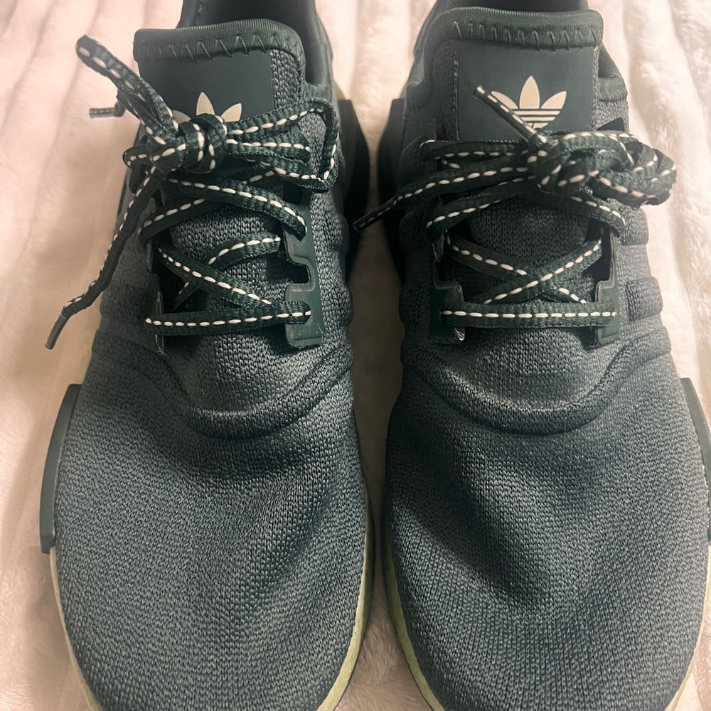 Adidas Dark Green Athletic Shoes
